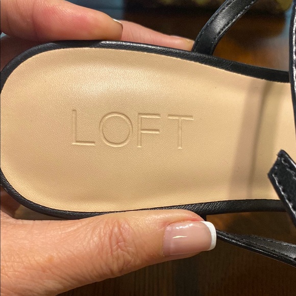 LOFT Leopard Print Haircalf Ankle Strap Heels - Picture 4 of 7